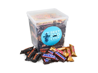 Mars Mini's: Mars, Twix, Snickers - Vaderdag chocolade - 110 stuks - 2200g