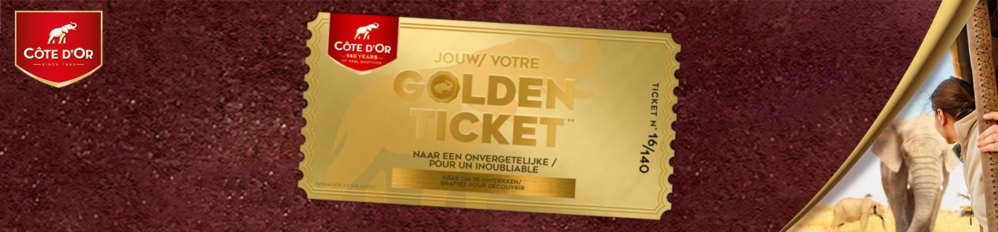 win een Côte d'Or Golden Ticket