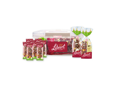 Libeert mix konijnen chocoladefiguren voor Pasen - 593g