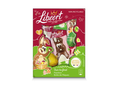 Libeert doos 'om te verstoppen' - chocolade voor Pasen - 300g