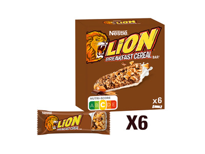 Lion 'Breakfast Cereal' Graanrepen - 6 repen per doos - 150g