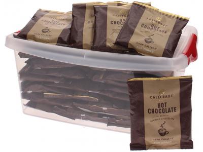 Callebaut warme chocolademelk - pure chocolade - 40 stuks - 1400g