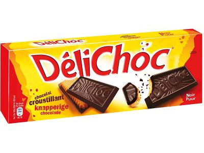 Délichoc Puur - Knapperige biscuits met pure chocolade - 150g