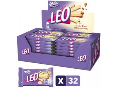 Milka Leo chocolade wit - 33g x32 
