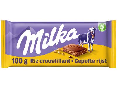 Milka - chocoladetablet met gepofte rijst - 100g
