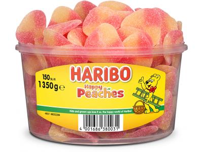 Haribo Happy Peaches - 150 stuks - 1350g