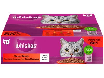 Whiskas natte kattenvoeding 'Classic Meals' - 85g x 60