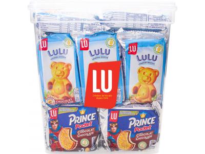 LU Kids Mix: Lulu Choco Beertjes & Prince Pocket duo - 33 stuks - 1130g