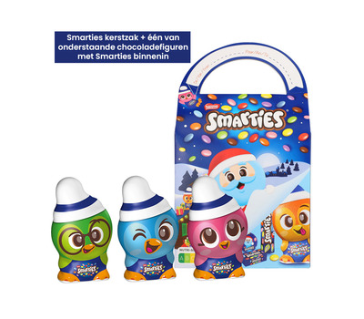 Smarties LIMITED EDITION geschenkdoos met chocolade pinguin - 282g