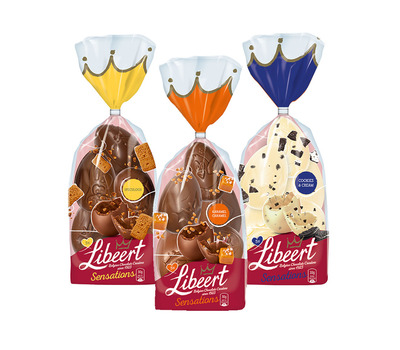 Libeert Sensations paaseitjes mix - melk speculoos - melk karamel zeezout - wit cookies & cream 