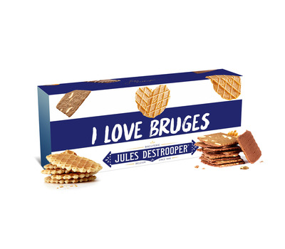 Jules Destrooper Parijse Wafels (100g) & Amandelbrood met chocolade (125g) - 