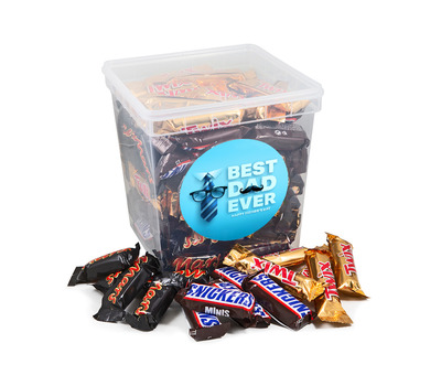 Mars Mini's: Mars, Twix, Snickers - Vaderdag chocolade - 110 stuks - 2200g