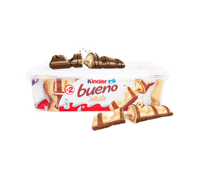 Kinder Bueno Mix: Bueno melk (5 stuks) & Bueno White (5 stuks) - 410g