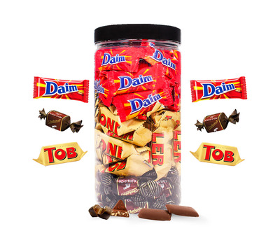 Chocolade partymix - Daim, Toblerone & Chokotoff - 600g