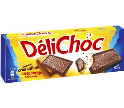 Délichoc Melkchocolade - Knapperige biscuits met melkchocolade - 150g