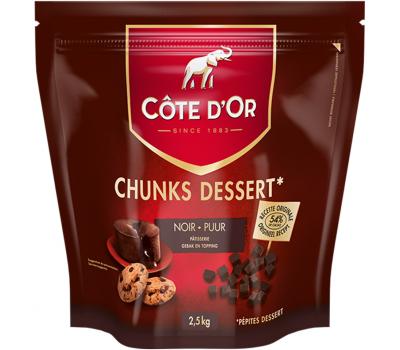Côte d'Or Chunks Dessert Puur - Noir - 2500g