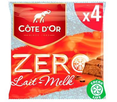 Côte d'Or Zero - melk - 4-pack (4x50g) - 200g