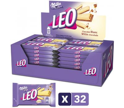Milka - Leo chocolade wit - 33g x32 
