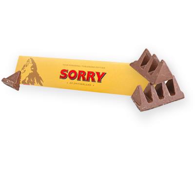 Toblerone Chocolade Cadeau - 'Sorry' - 360g