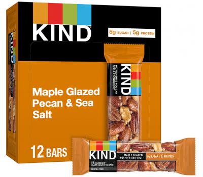 BE-KIND - Maple Glazed Pecan & Sea salt - 12-pack