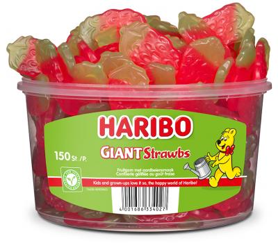 Haribo Aardbeien - 150 stuks - 1350g