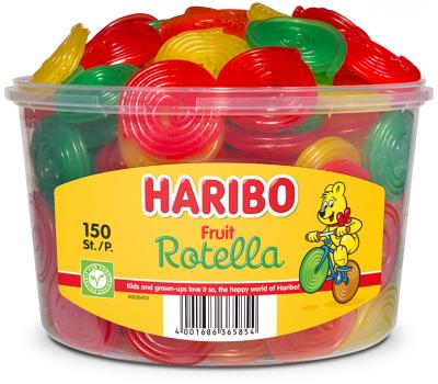 Haribo Fruit Rotella - 150 stuks - 1200g 