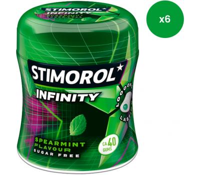 Stimorol Infinity - Spearmint - suikervrij - 88g x 6