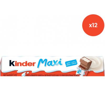 Kinder Maxi - 12 chocoladerepen - 22g x 12