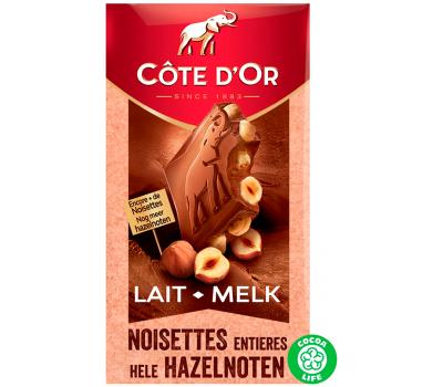 Côte d'Or chocoladereep - melk hele noten - 180g