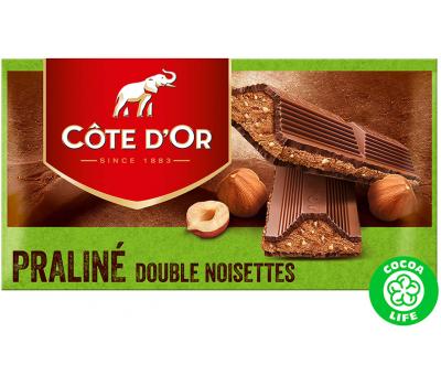 Côte d'Or chocoladereep - Praliné Double Noisette - 200g