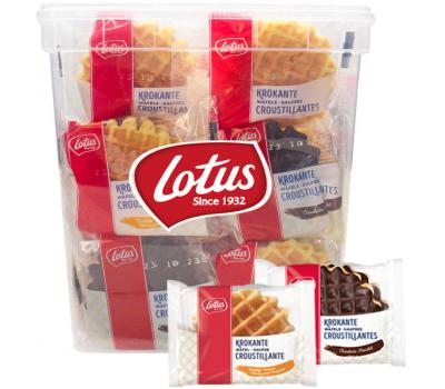 Lotus koekjesmix - Krokante wafels  vanille & chocolade - 30 stuks - 615g