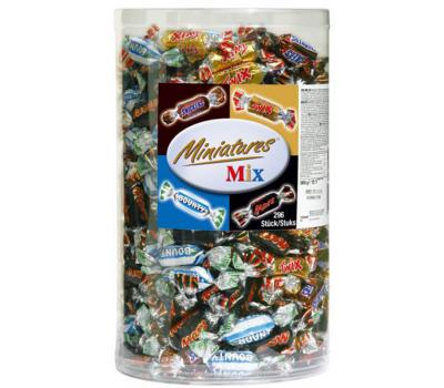 Mars chocolade - Miniatures mix - Mars, Snickers, Twix, Bounty - 3000g