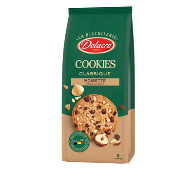 Delacre Cookies Choco Hazelnoot - 8 Koekjes - 136g