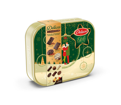 Delacre chocolade delicatesse - LIMITED EDITION - feestelijke koekjes voor Kerst - 485g