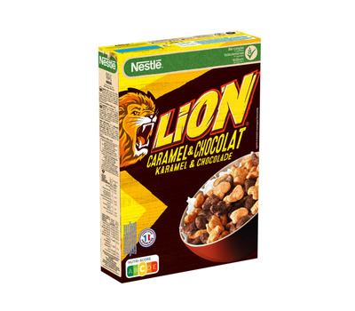 Lion ontbijtgranen - karamel & chocolade - 480g