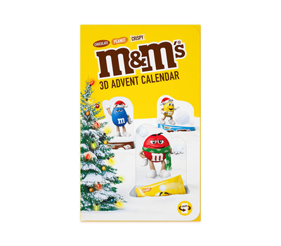 M&M's Chocolade 3D Adventskalender - tel af tot Kerst - 346g