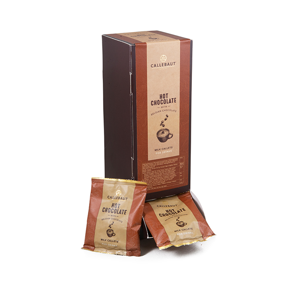 Callebaut melkchocoladestukjes voor chocolademelk - 35g x 25