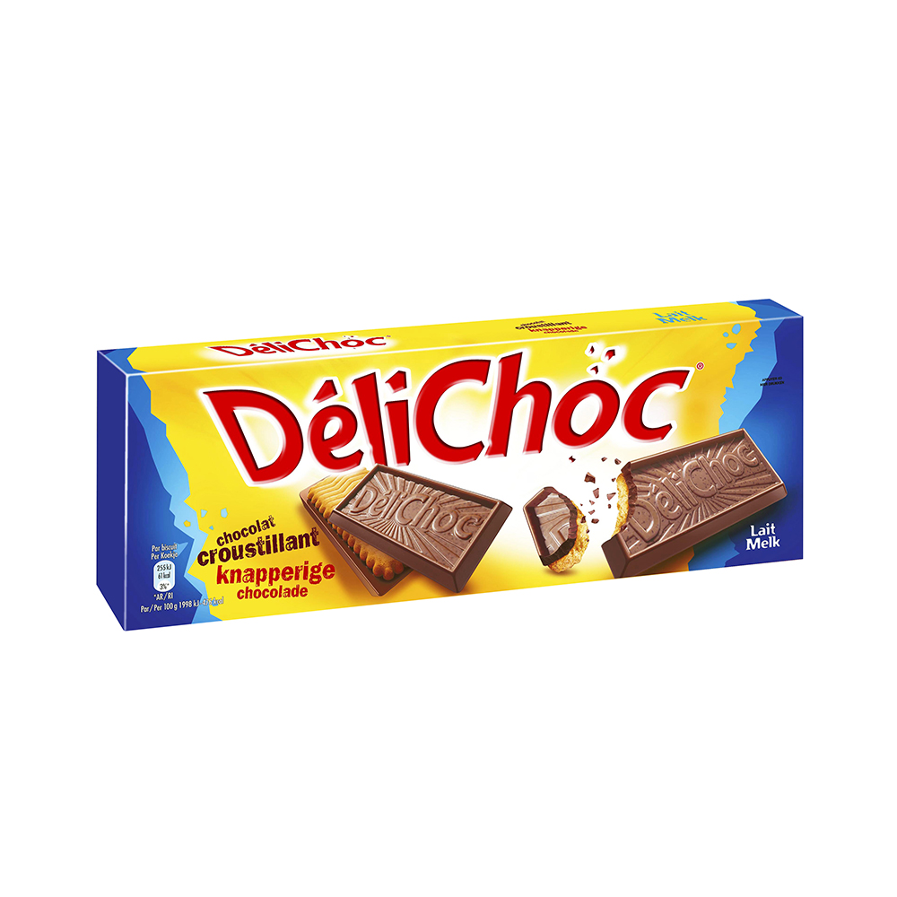 Délichoc Melkchocolade - Knapperige biscuits met melkchocolade - 150g