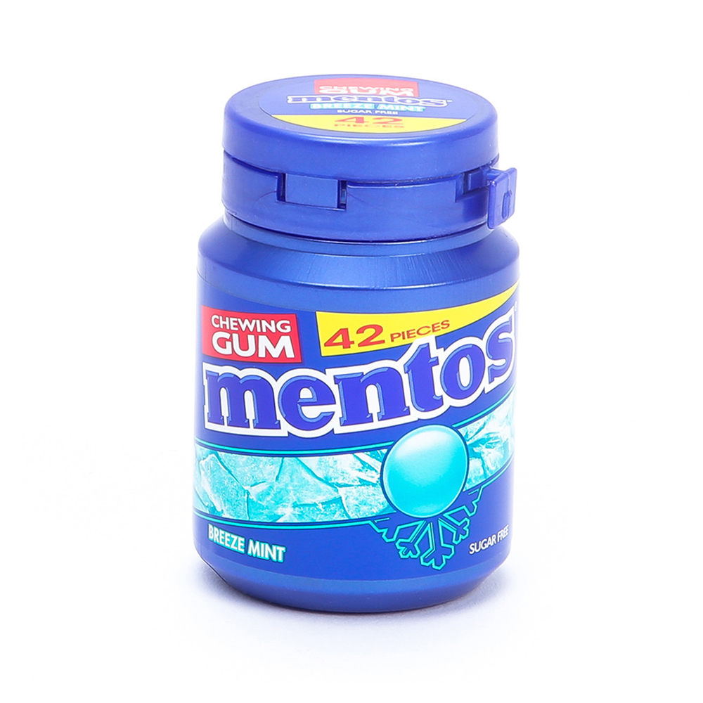 Mentos suikervrije kauwgom - Breeze Mint - 6 doosjes 3