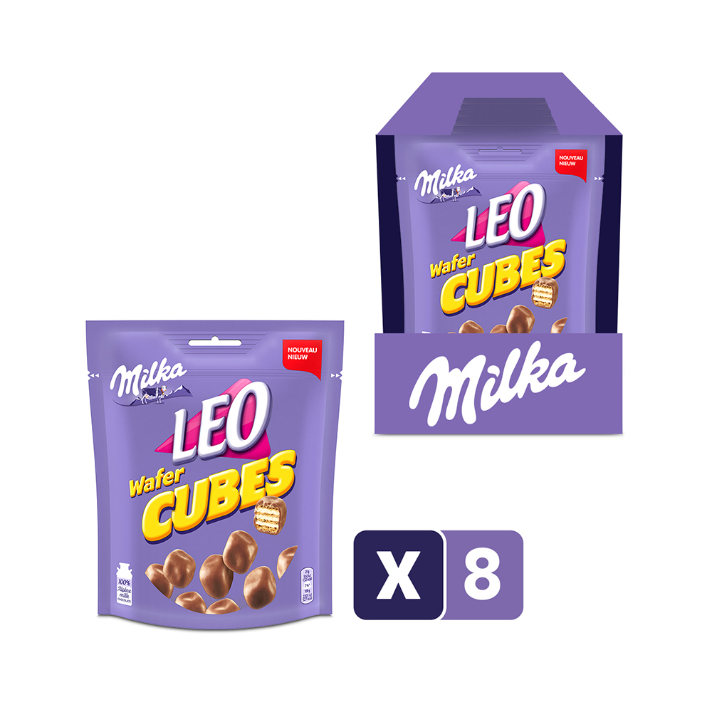 Milka Leo - Wafer Cubes - 150g x 8