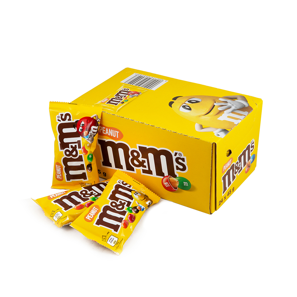 M&M'S Peanuts Single - 45g x 24