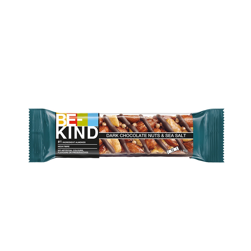 BE-KIND Single Dark Chocolat Nuts & Seasalt - 12-pack 2