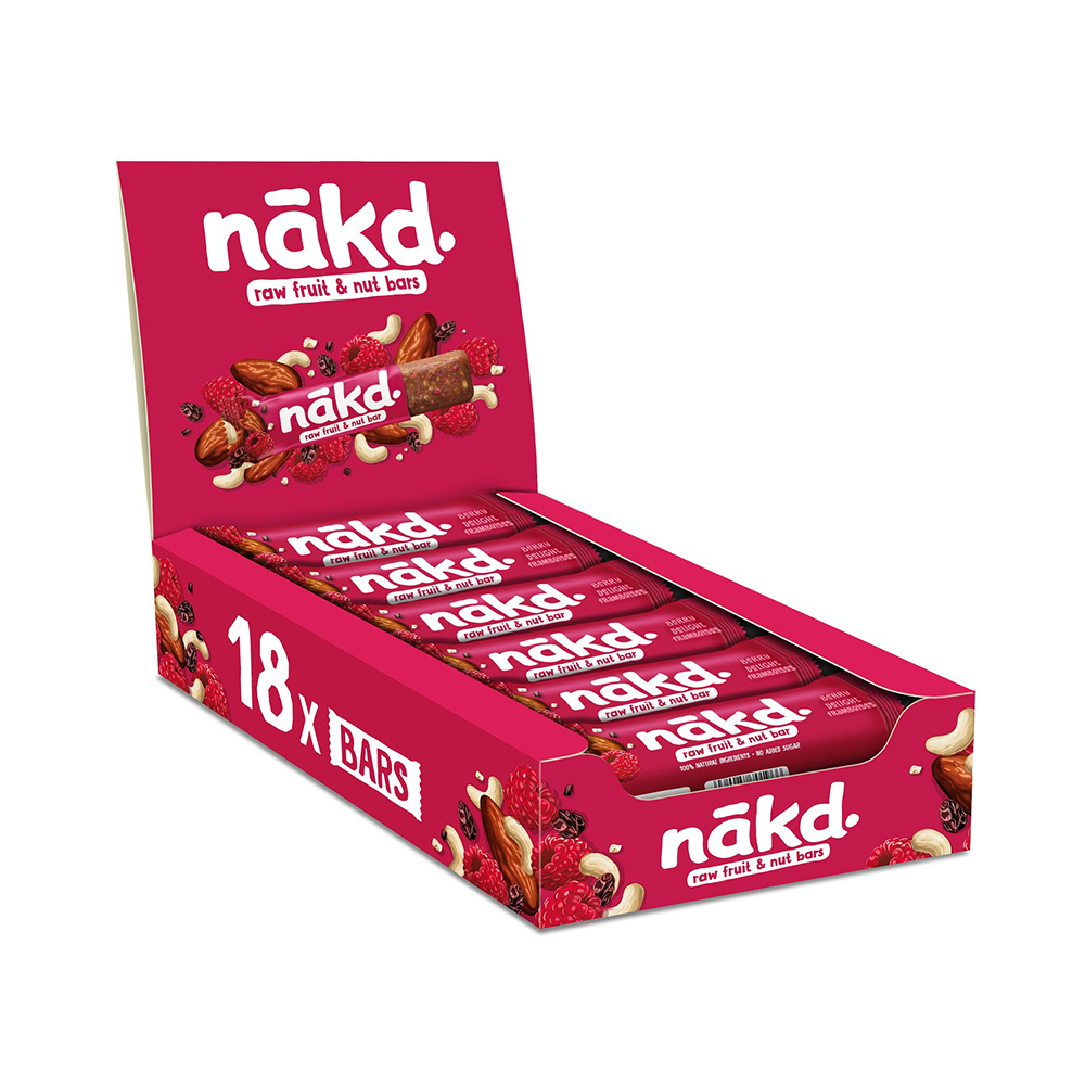 Nakd Berry Delight - vegan fruit bars - 35g x 18