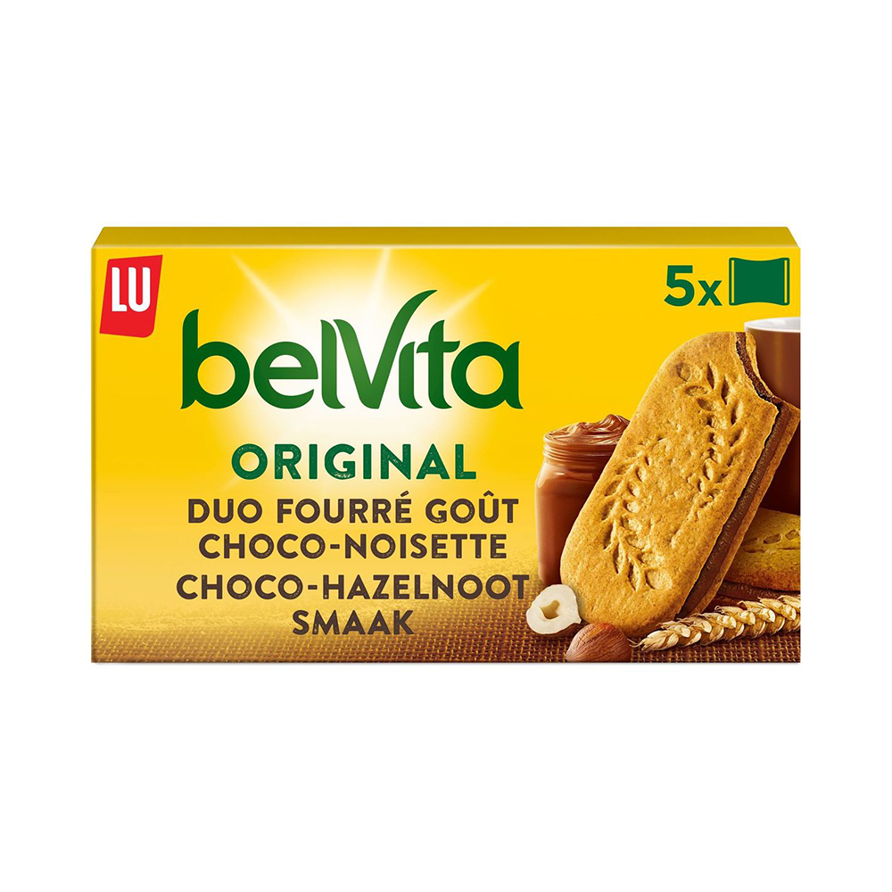 Belvita gevulde koek met chocolade hazelnoot - 253g