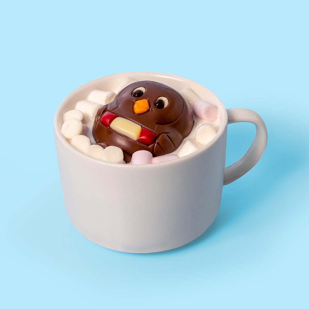 Libeert Cocoa Bomb met marshmallows - 2 chocoladefiguren - 80g 3