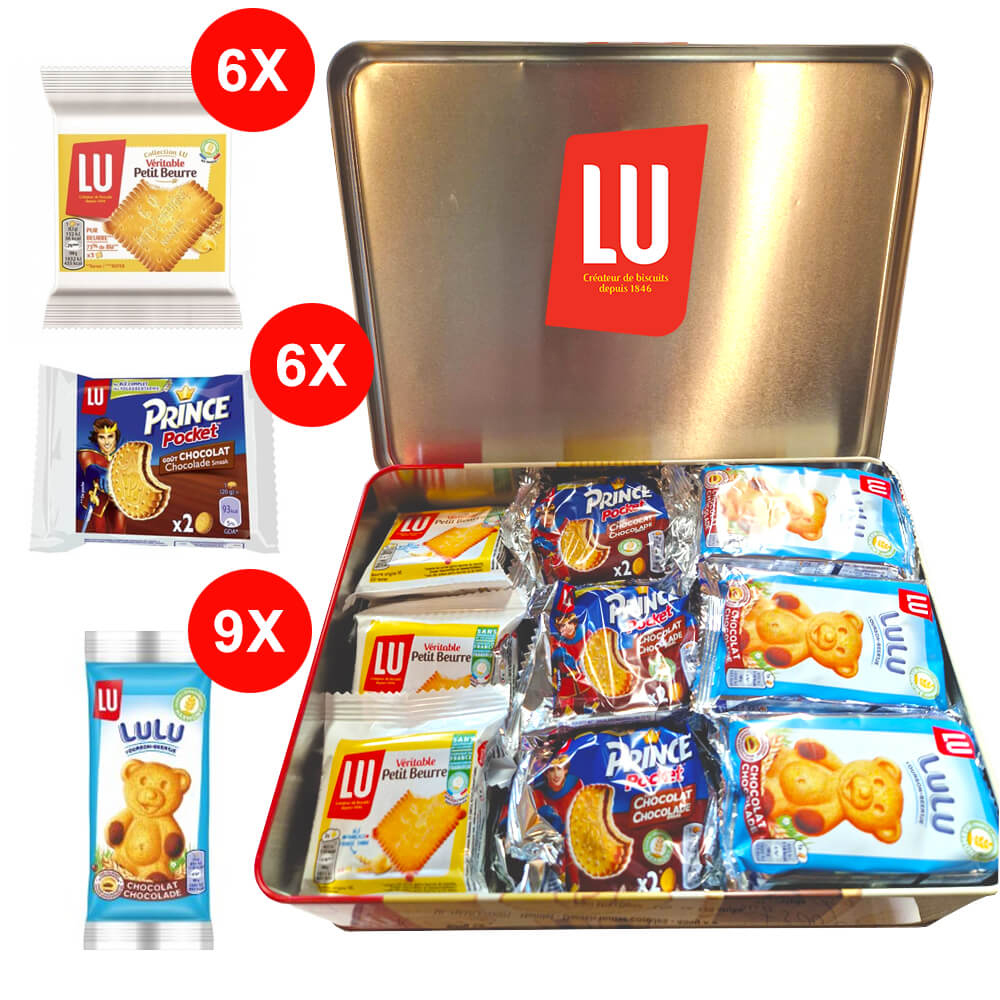 LU Koekjes Tin Box - LIMITED EDITION - Prince Pocket, Véritable Petit Beurre en Lulu Choco Beertjes  2